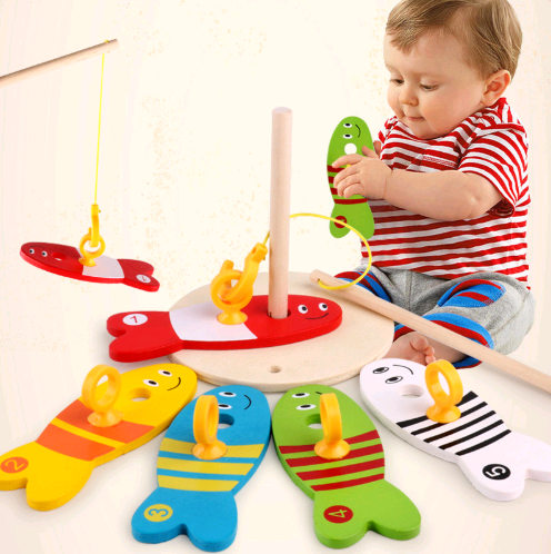 Children Educational Wooden Fishing toy