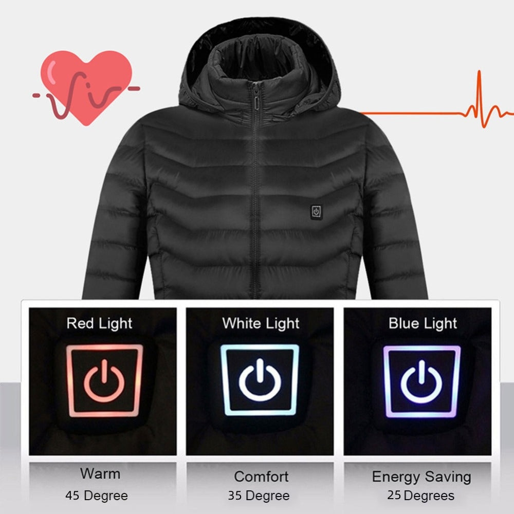 Heated Jacket Coat USB Electric Thermal Jacket