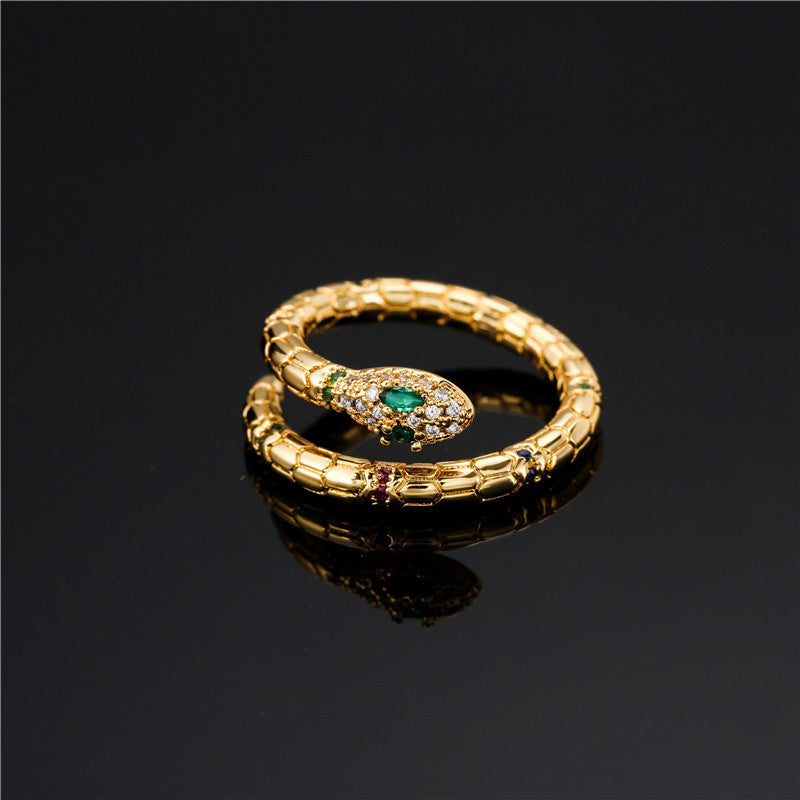 Women Adjustable Gold Color Snake Ring