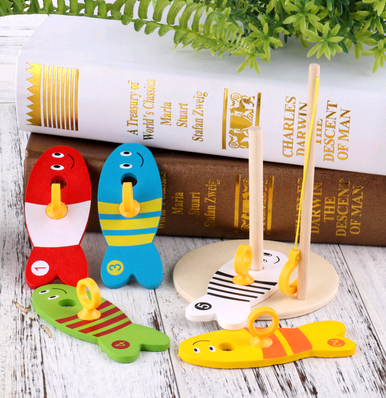 Children Educational Wooden Fishing toy