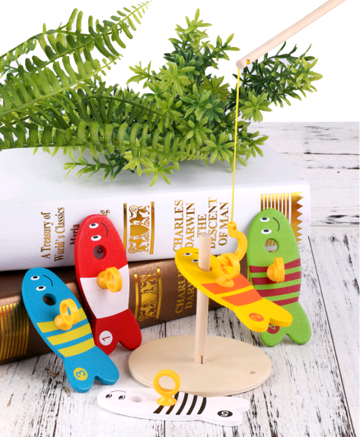 Children Educational Wooden Fishing toy