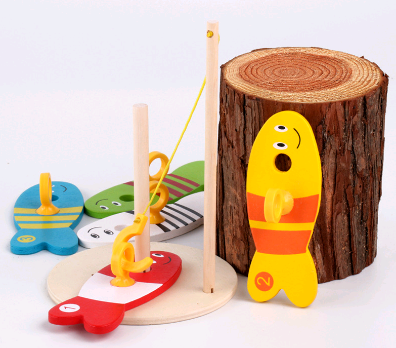 Children Educational Wooden Fishing toy