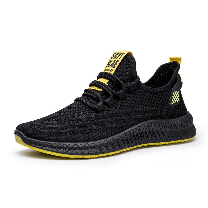 Men's flying woven shoes