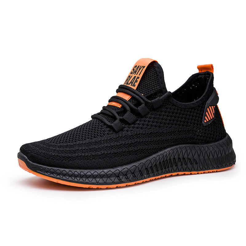 Men's flying woven shoes