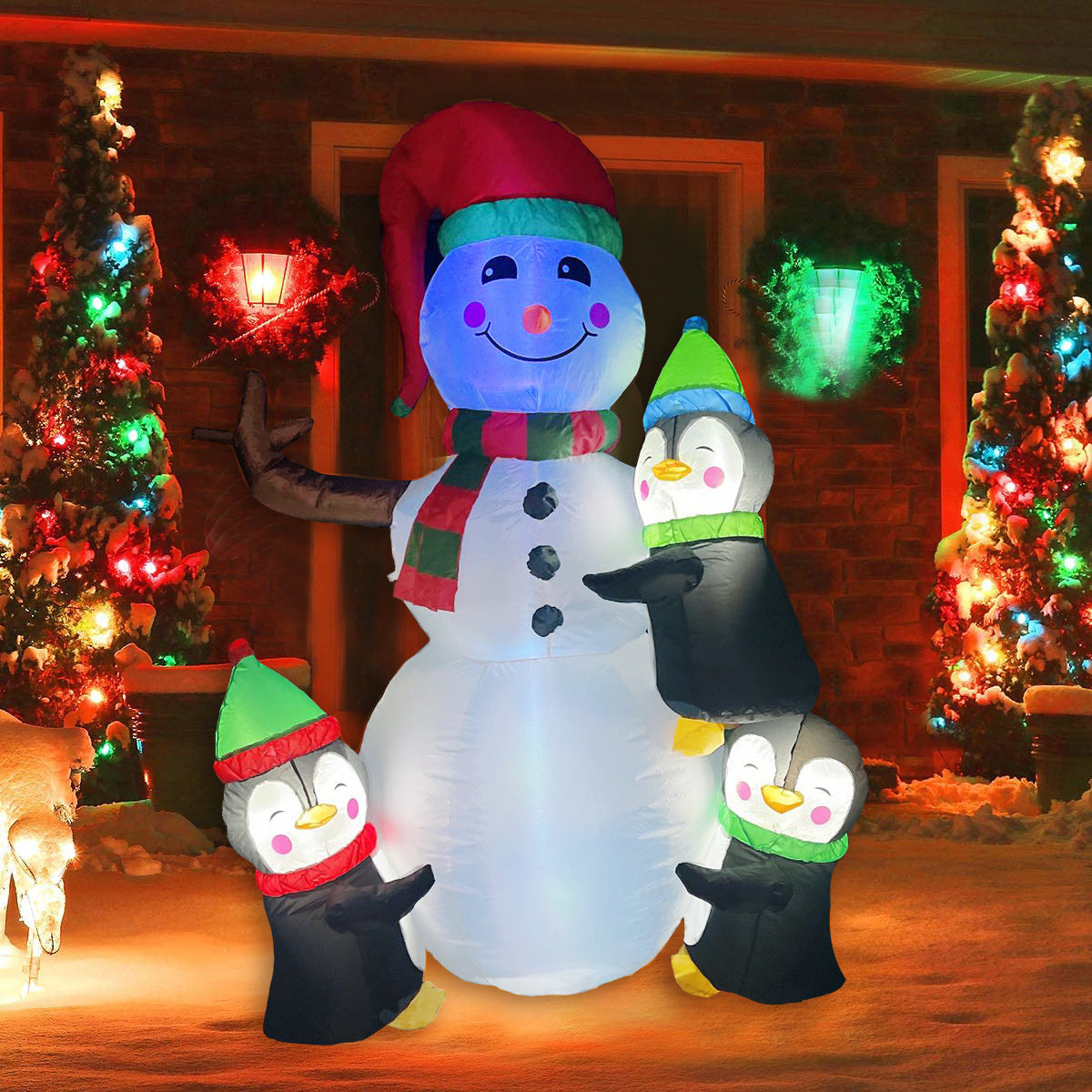 Inflatable Snowman Holiday Decorations 70 in. tall