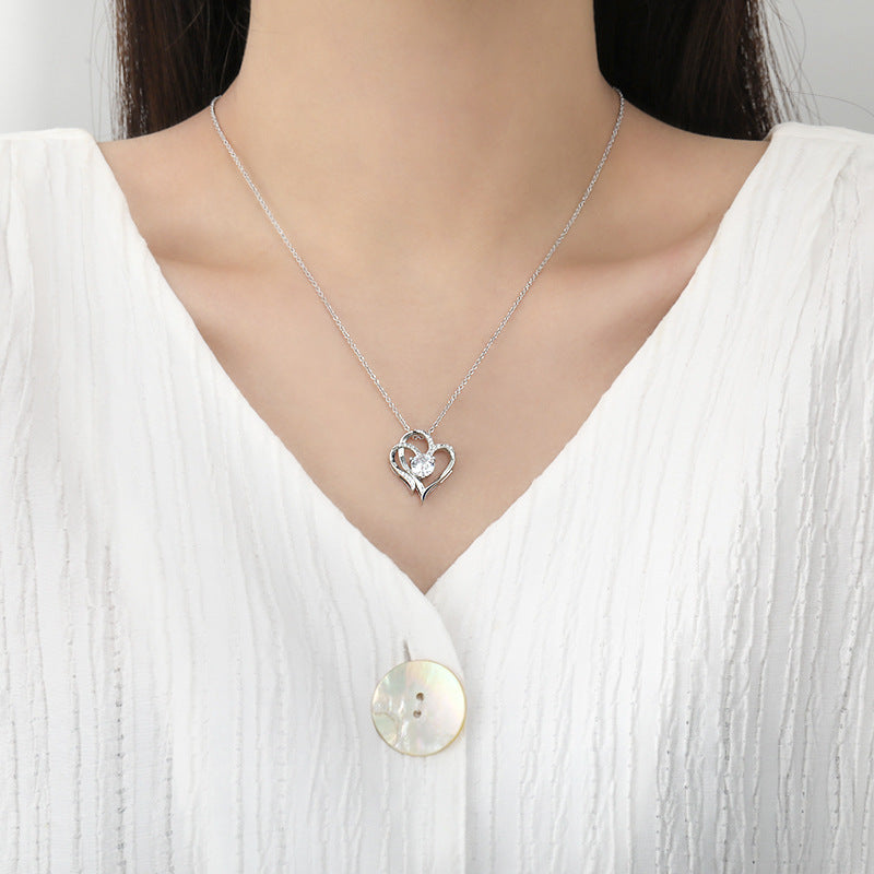 Double Heart-shaped Necklace for Her