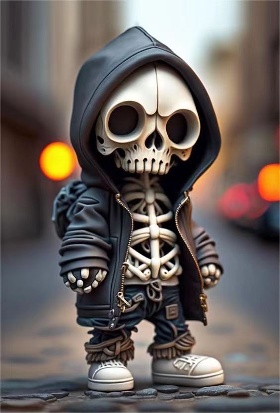 Halloween Resin Skeleton Figurines