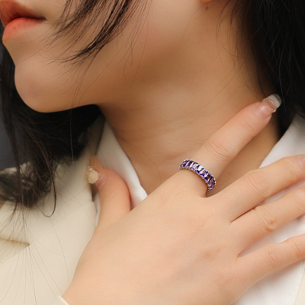 Colorful Crystals Rings