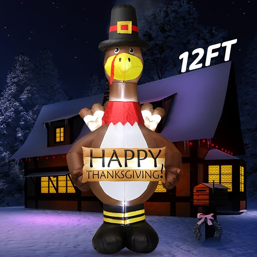 Bring Joy to Your Thanksgiving with Our 12ft Giant Inflatable Turkey!