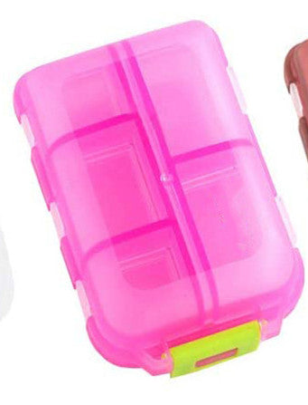 Travel 10 Grid, Moisture Proof Pill Organizer