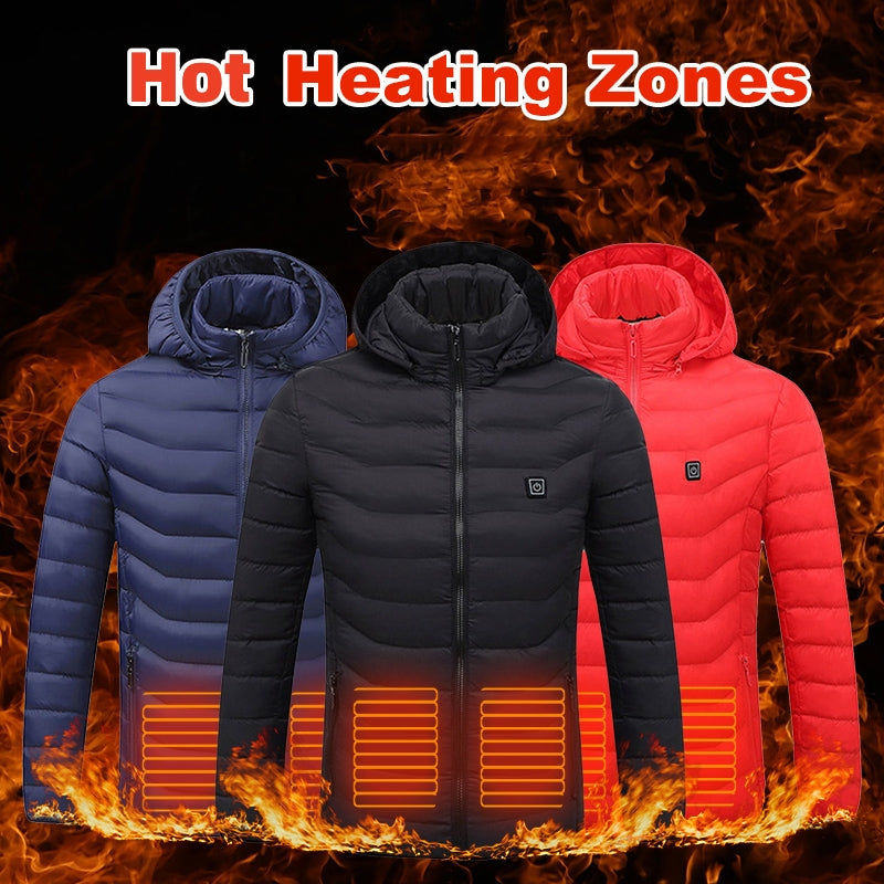 Heated Jacket Coat USB Electric Thermal Jacket