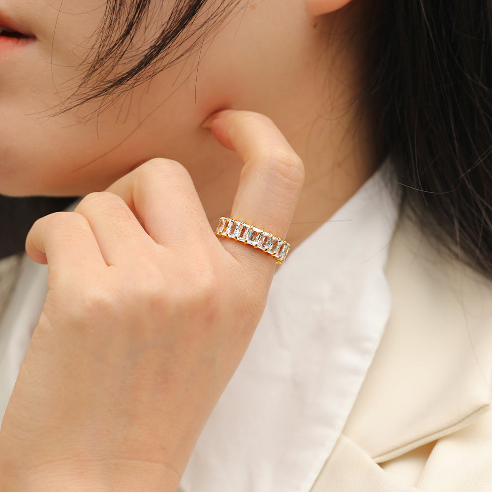 Colorful Crystals Rings