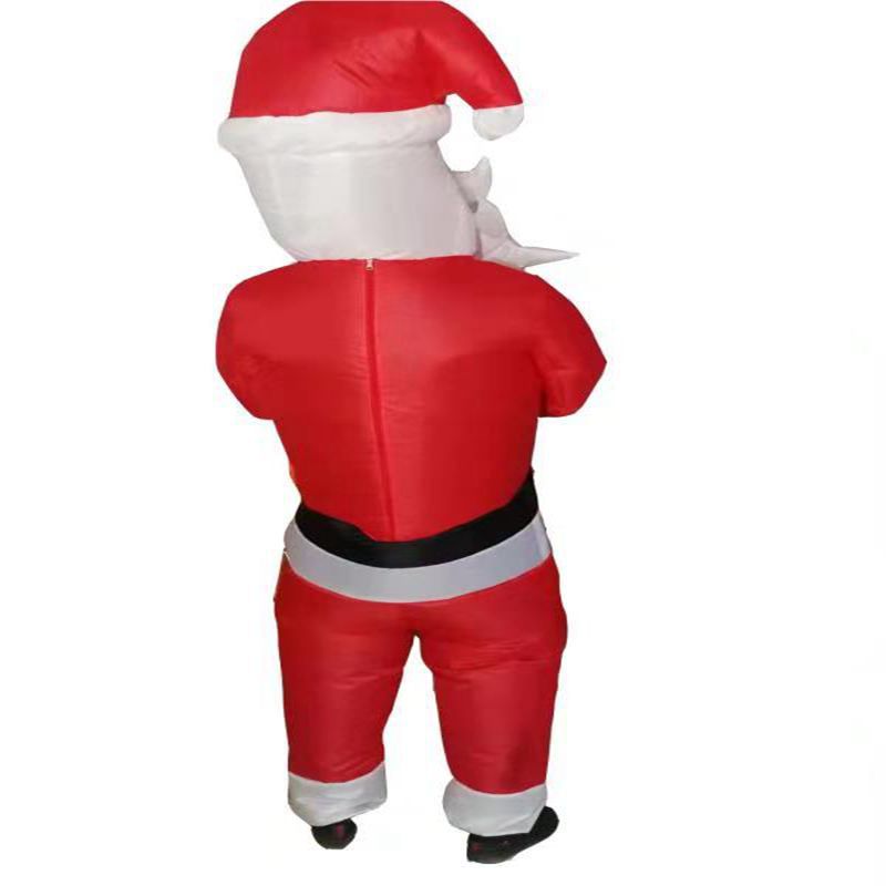 Inflated Santa carry you as Elf