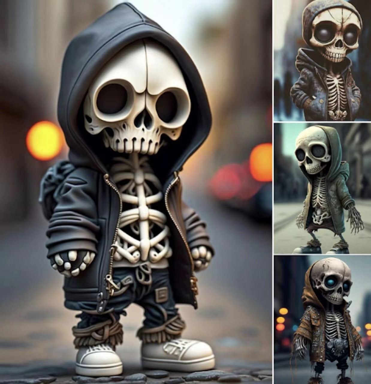 Halloween Resin Skeleton Figurines