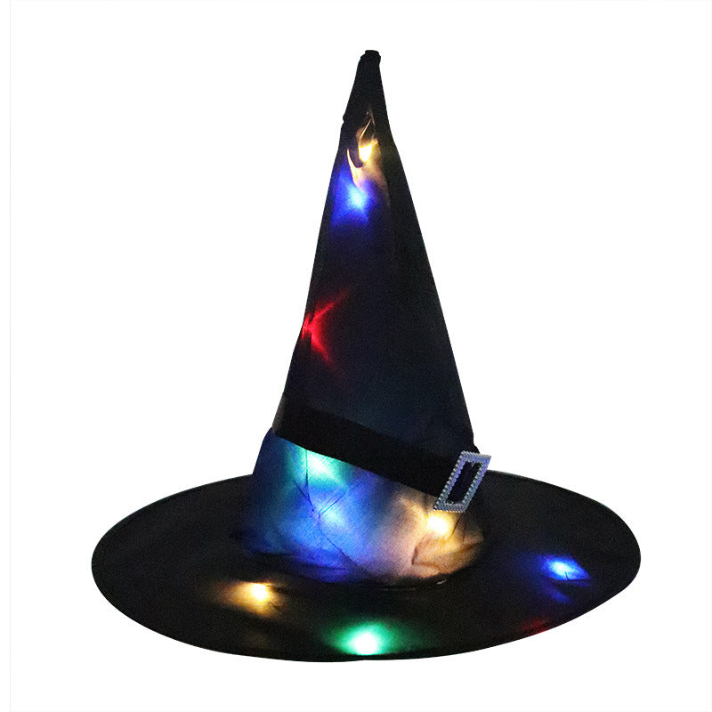 Halloween LED Hanging Witch Hat Decor