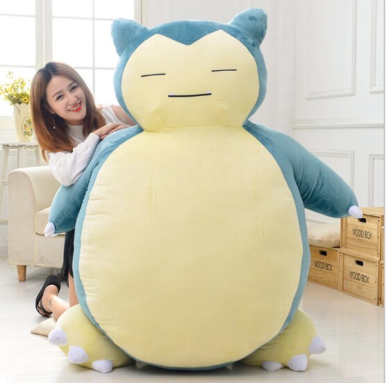 Big Soft Snorlax Toy With Zipper, No Filling