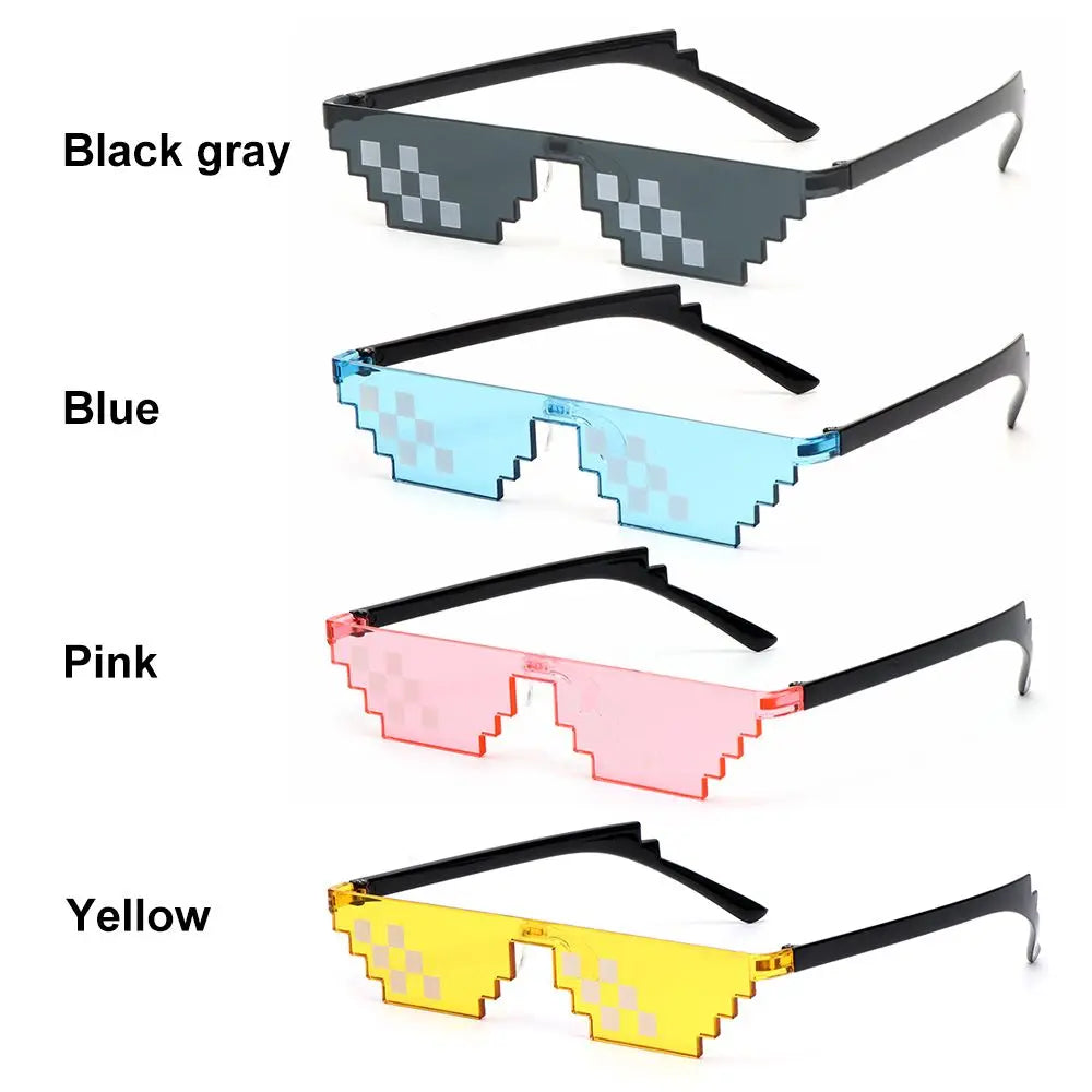 Thug Life Sun Glasses Pixel Black