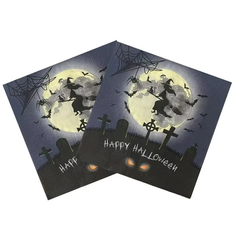 Halloween Party Disposable Tissue Paper Decoration