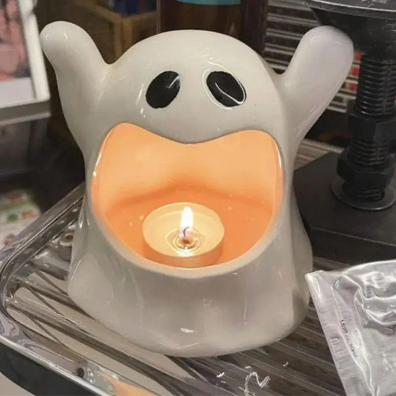 Halloween Ghost Candle Holder Cute Spooky Ghost