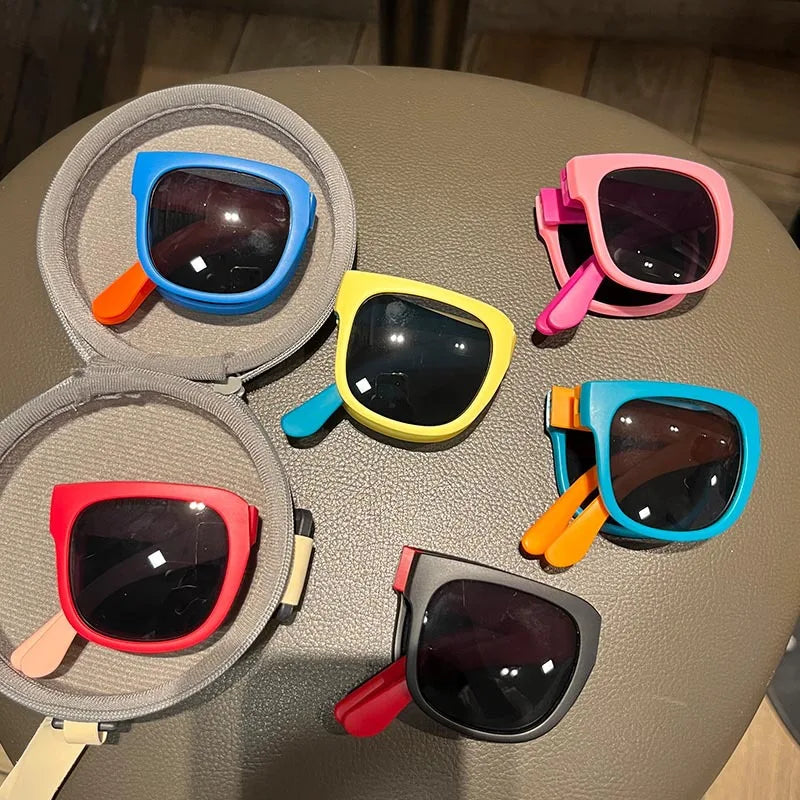 Square Glasses Children Eyewear Protection Uv400