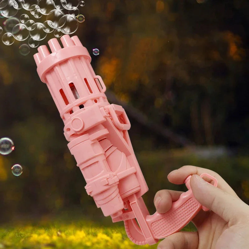 10 Hole Electric Gatling Bubble Machine Gun