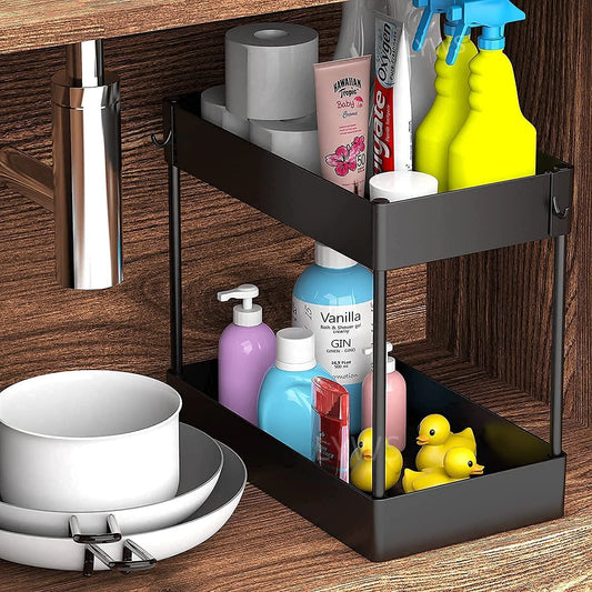 Under Sink Organizer Storage Rack 2 Tier