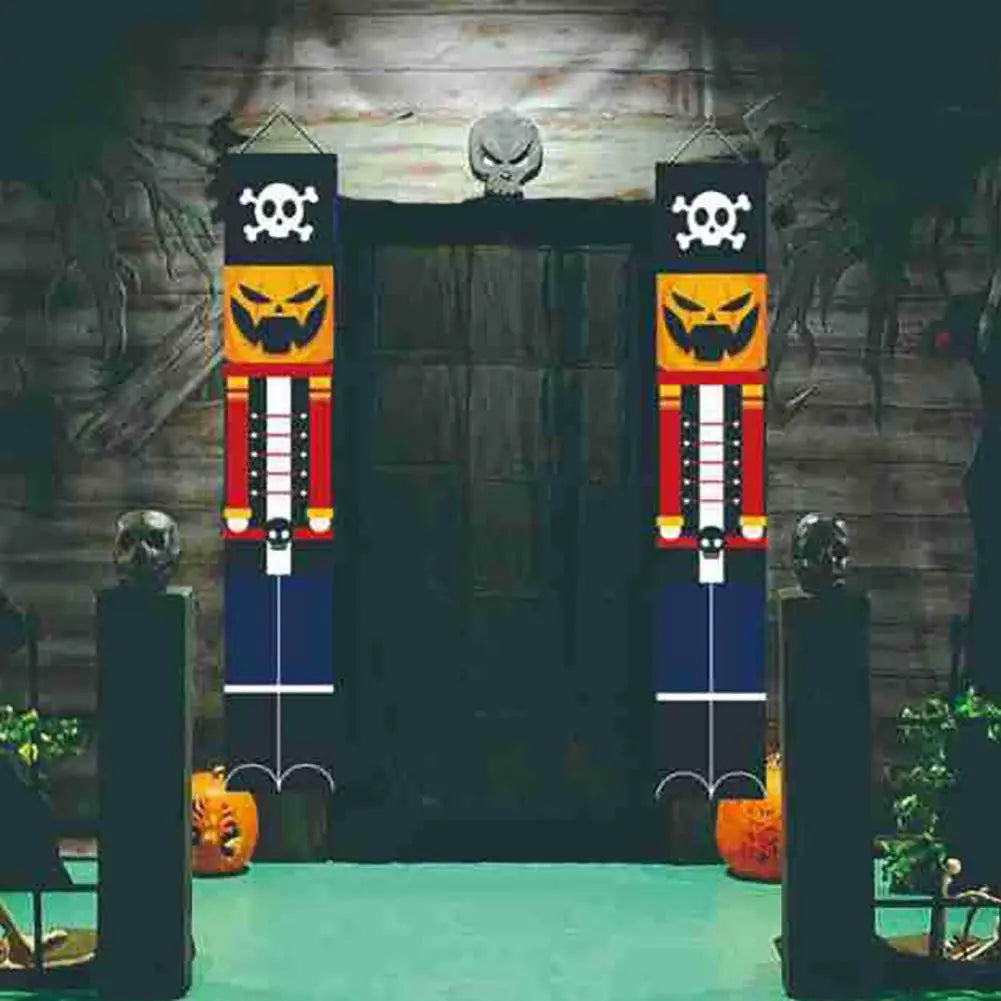 Spooky Halloween Pumpkin Skull Hanging Banners Festive Party for Holiday