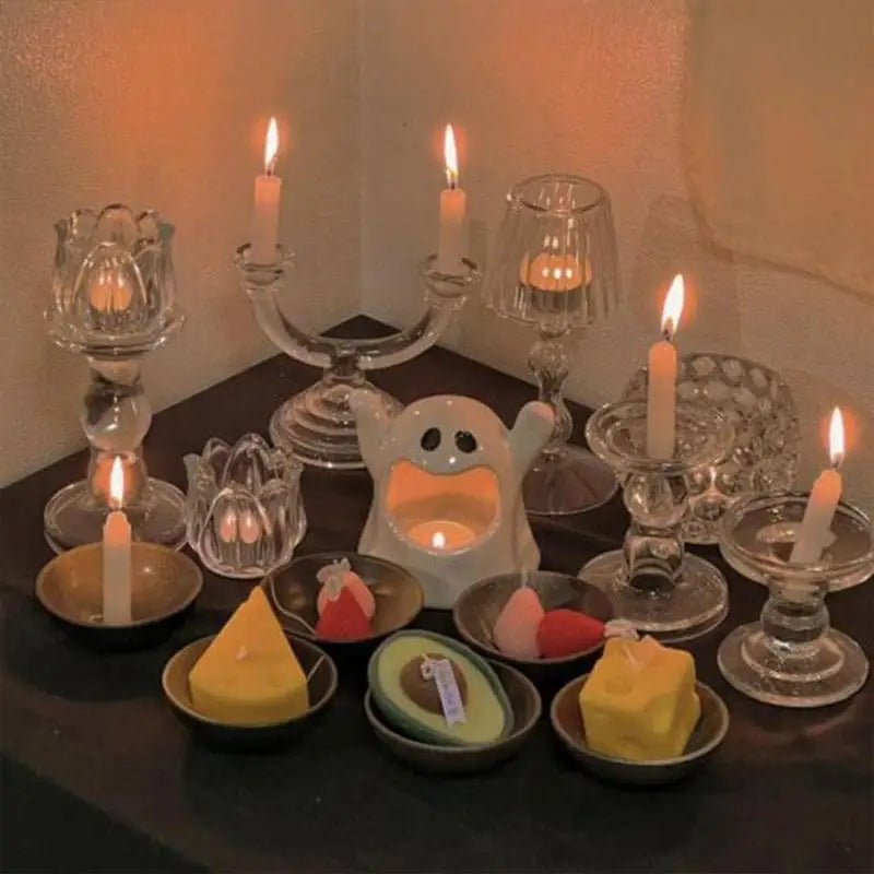 Halloween Ghost Candle Holder Cute Spooky Ghost