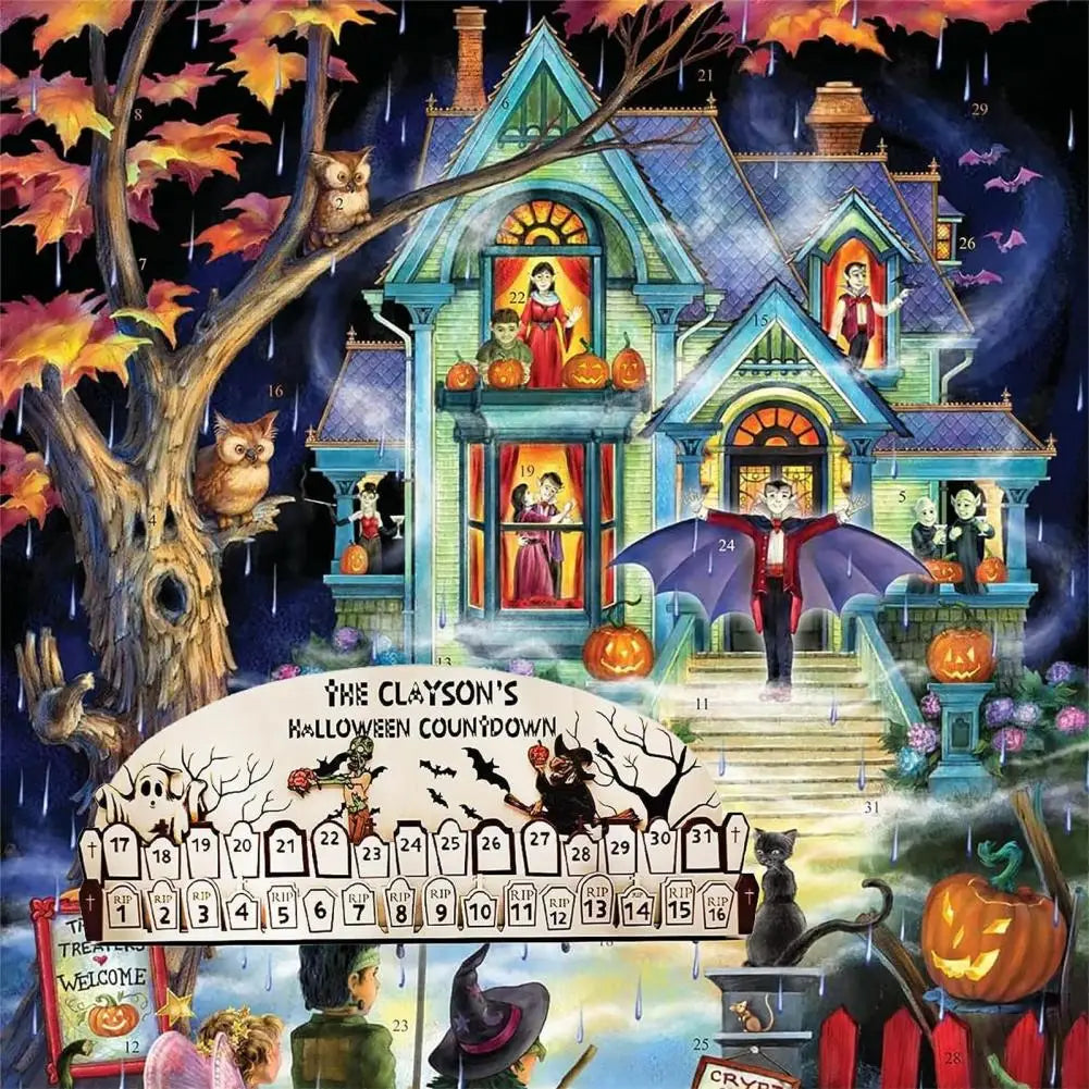 Spooky Wooden Halloween Advent Calendars