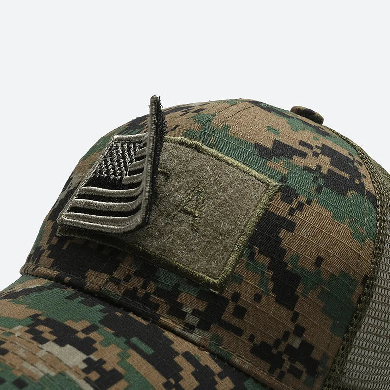 Camo Cap Outdoor Breathable Hat Adjustable Stylish