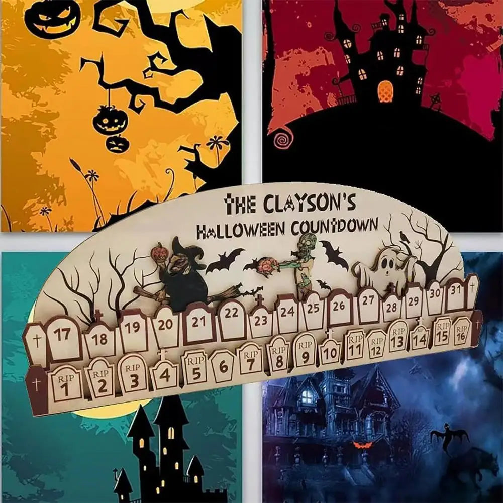 Spooky Wooden Halloween Advent Calendars