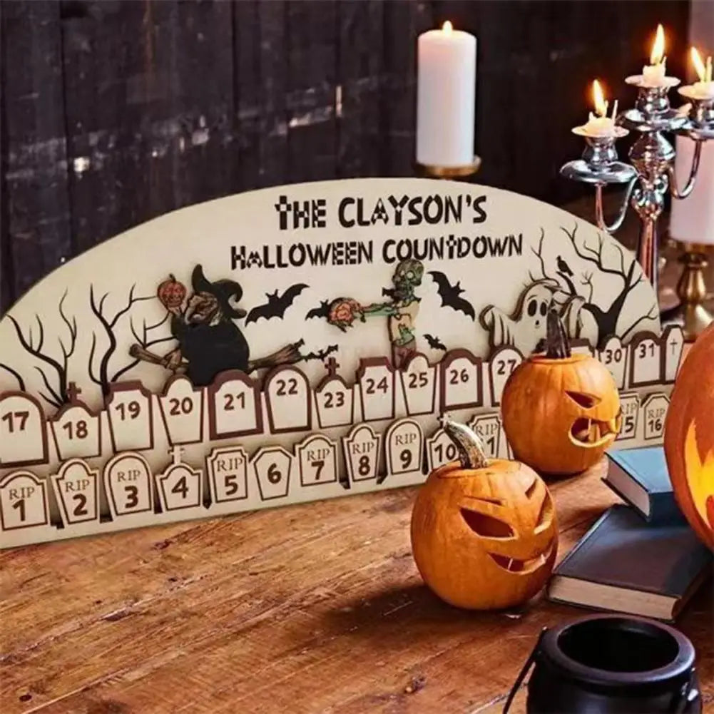 Spooky Wooden Halloween Advent Calendars