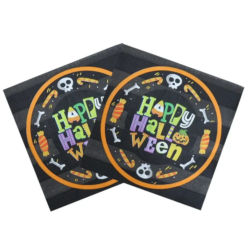 Halloween Party Disposable Tissue Paper Decoration