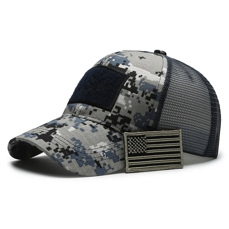 Camo Cap Outdoor Breathable Hat Adjustable Stylish