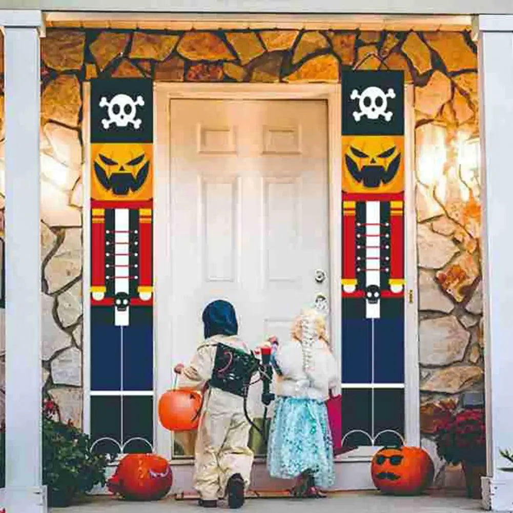 Spooky Halloween Pumpkin Skull Hanging Banners Festive Party for Holiday