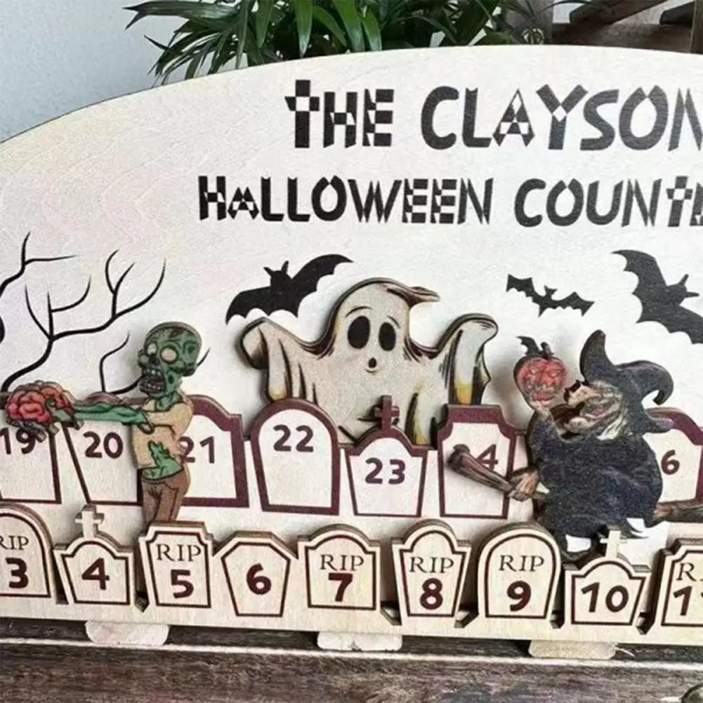 Spooky Wooden Halloween Advent Calendars