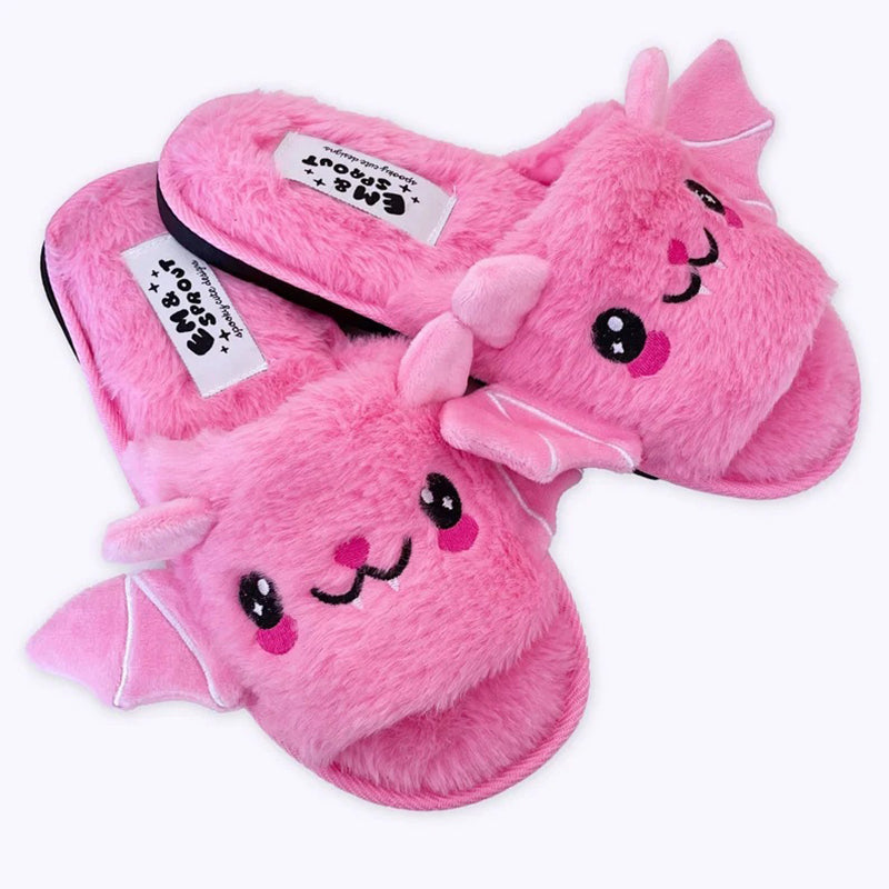 Cute Bat Slippers with Wings