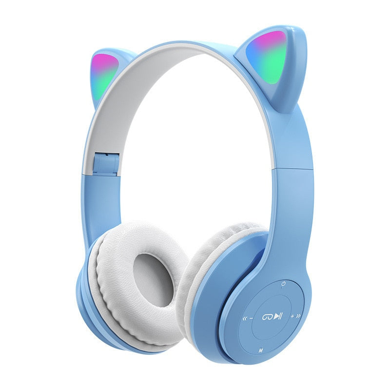 Wireless RGB Cat Ears Headphones