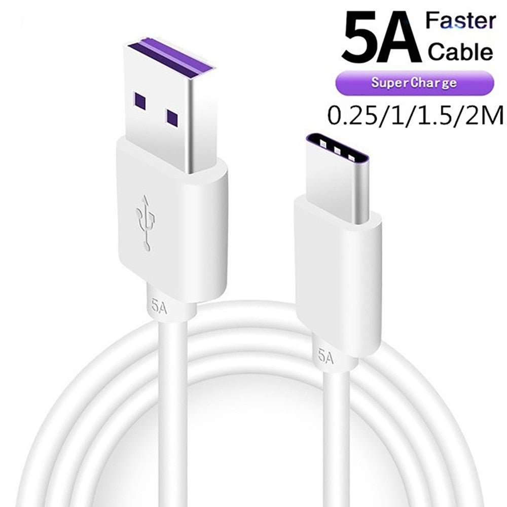 Fast Charge 5A USB Type C Cable