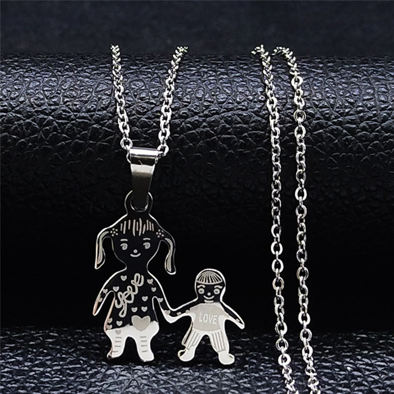 Figures Stainless Steel Necklaces