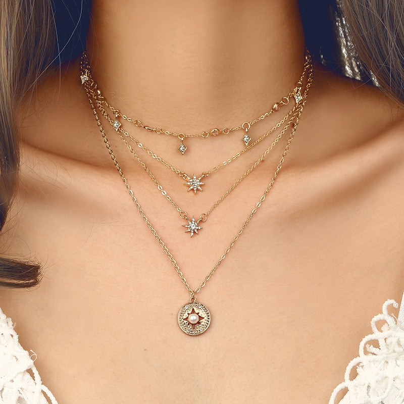 30 Styles of Multi-layer Alloy Necklaces