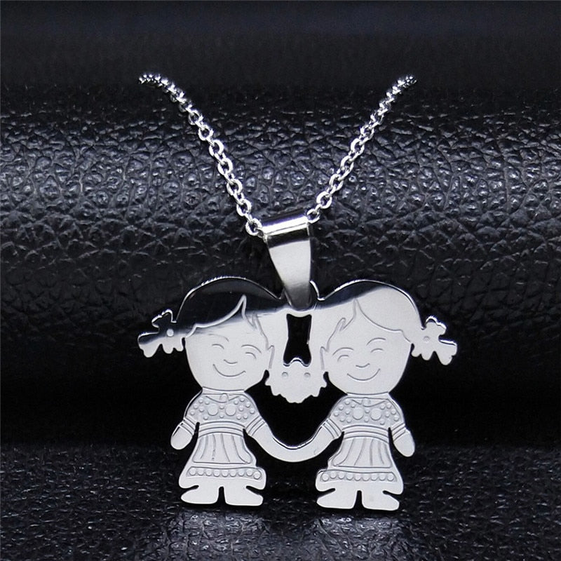 Figures Stainless Steel Necklaces