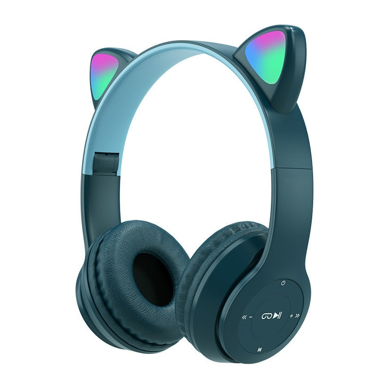 Wireless RGB Cat Ears Headphones