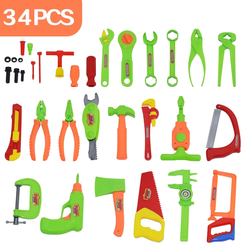 34pcs Kids Carpentry Set