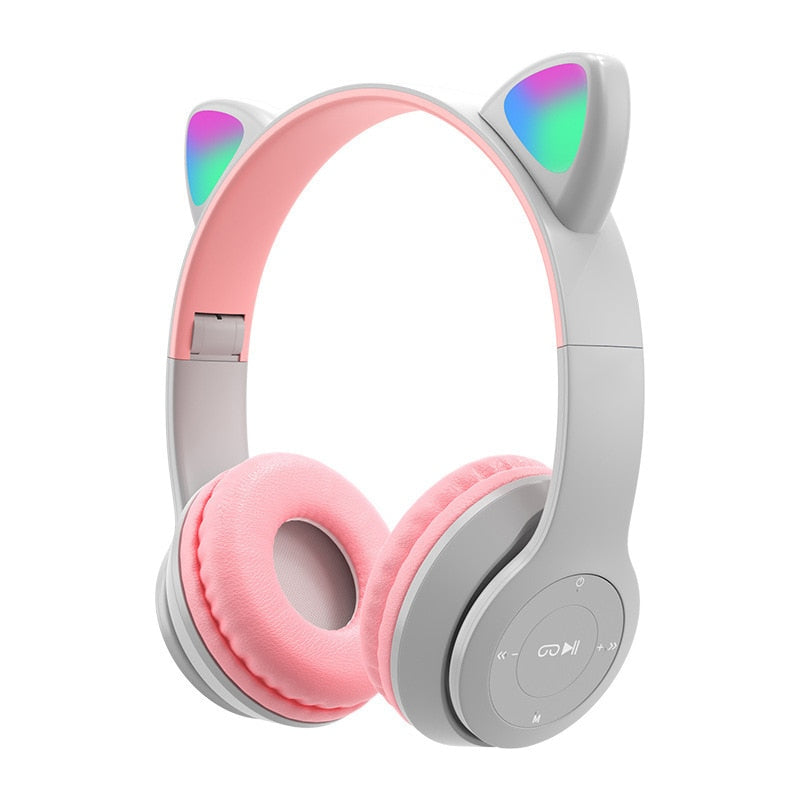 Wireless RGB Cat Ears Headphones