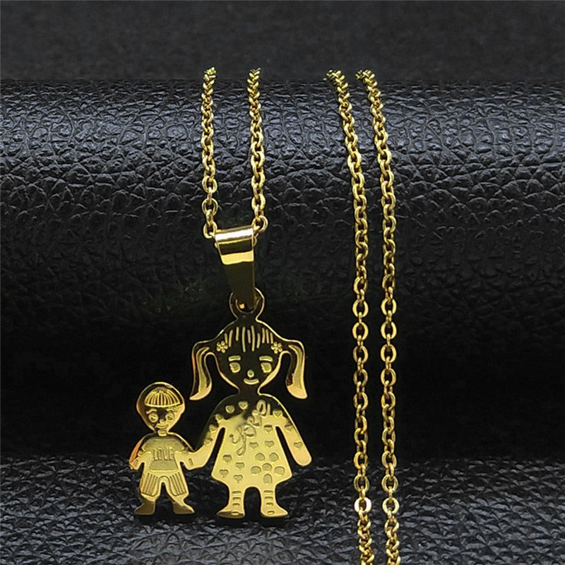 Figures Stainless Steel Necklaces