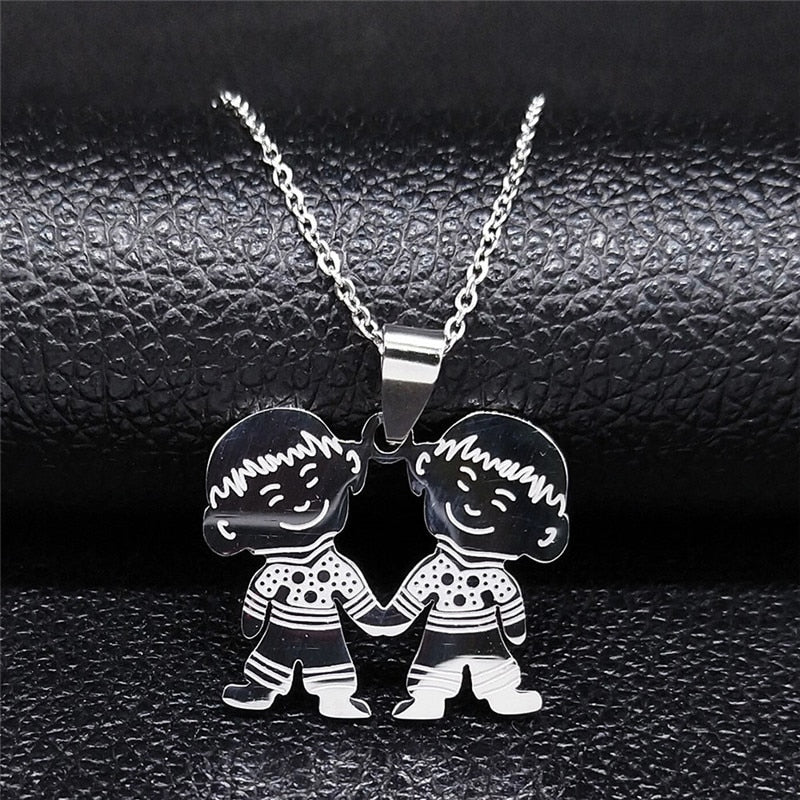 Figures Stainless Steel Necklaces