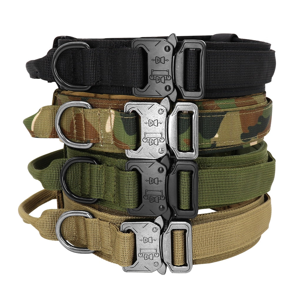 Adjustable Durable Tactical Nylon Collar/Leash For Dogs