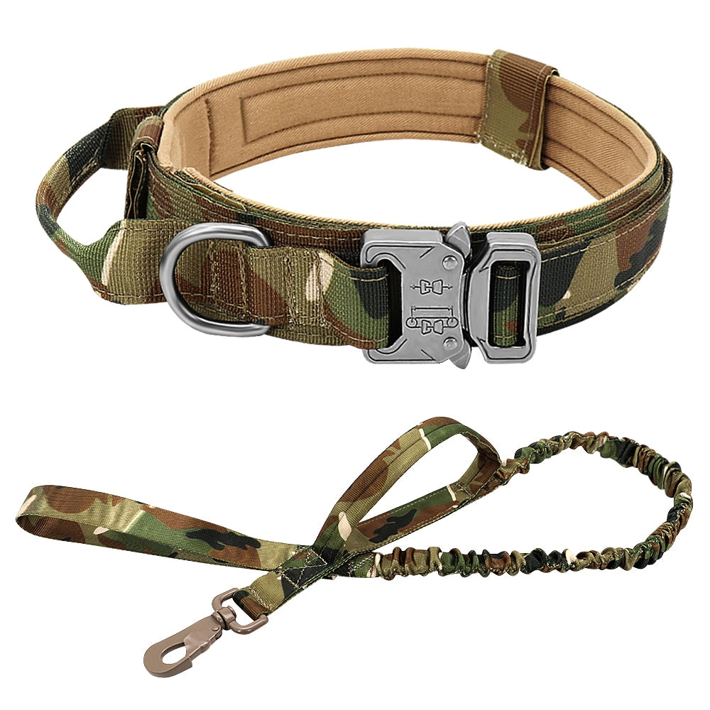 Adjustable Durable Tactical Nylon Collar/Leash For Dogs