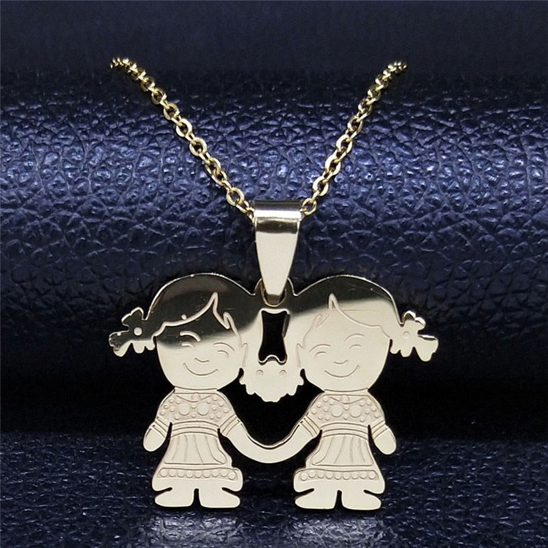 Figures Stainless Steel Necklaces